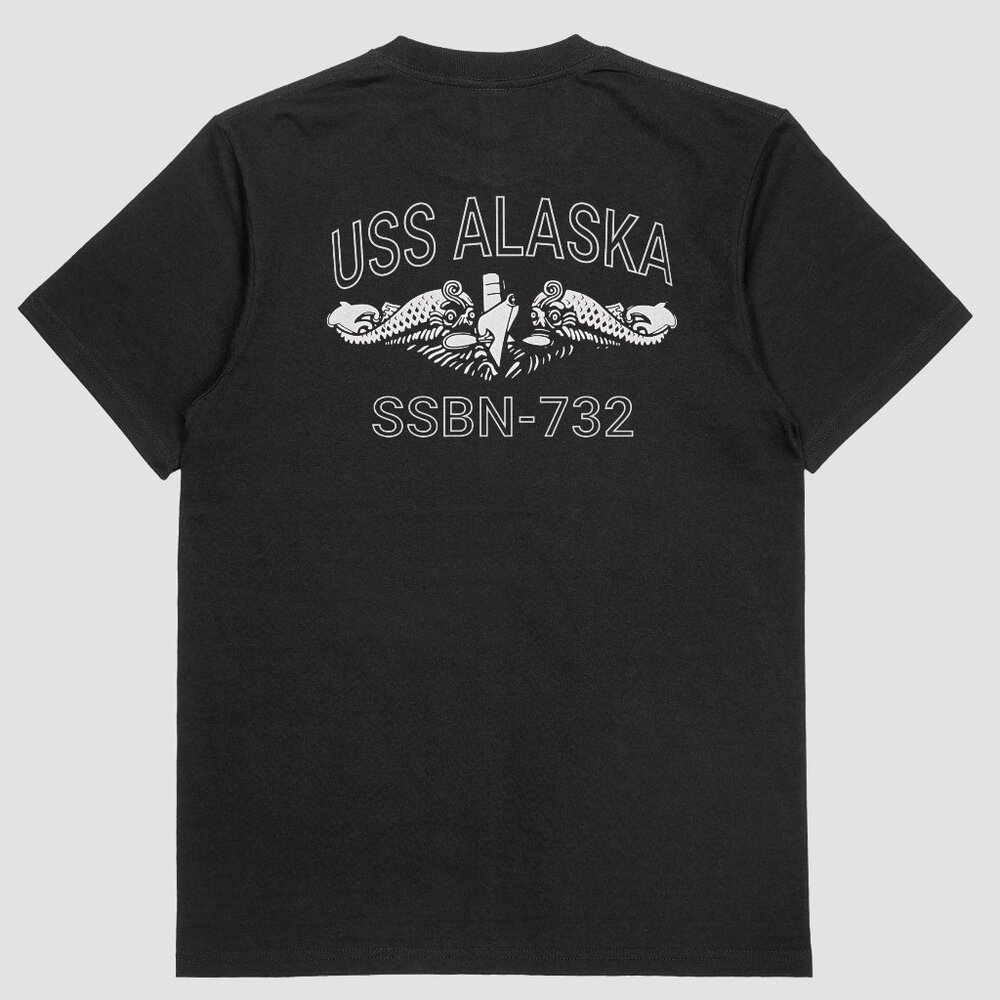 USS Alaska SSBN-732 Veteran Retired Submarine Service T-shirt Black